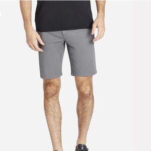 BONOBOS Men's Casual 9" Inseam Cotton Blend Chino Grey Shorts Size 36 NWT